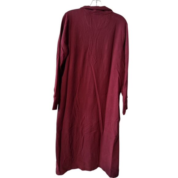LL Bean Women's Ultrasoft Sweatshirt Robe - Picture 2 of 9